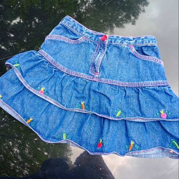 Vintage Y2K Little Girl Jean Skirt - Picture 1 of 3